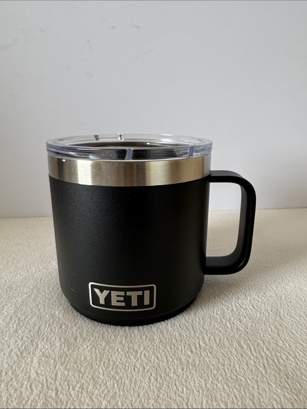 Yeti rambler stackable mug with logo
